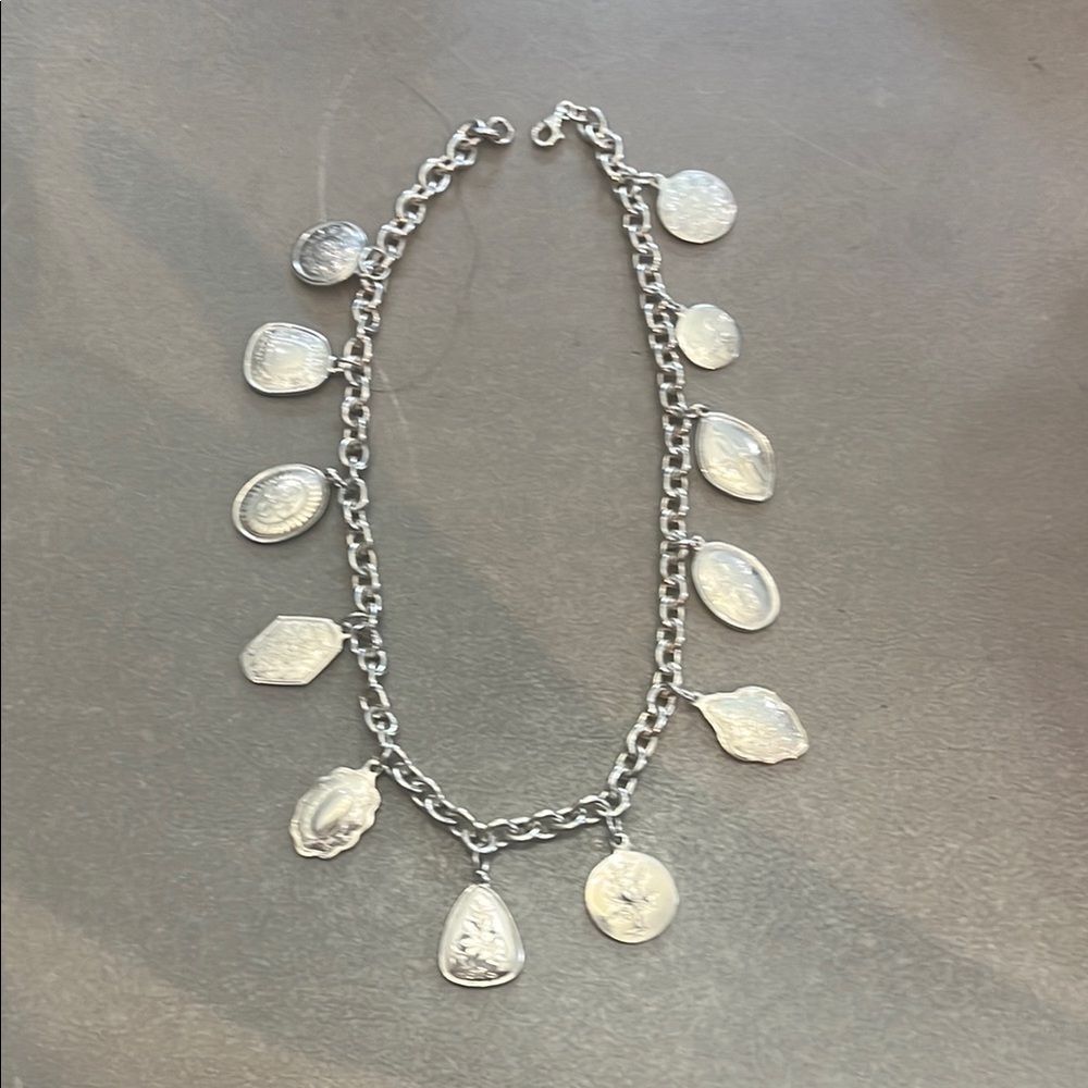 Vintage Towle Sterling Silver 12 Days of Christmas Charms and Necklace